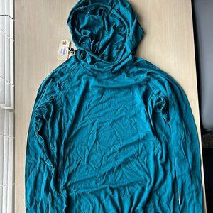 Women's Medium Merino Base Hoodie | Color: Blue